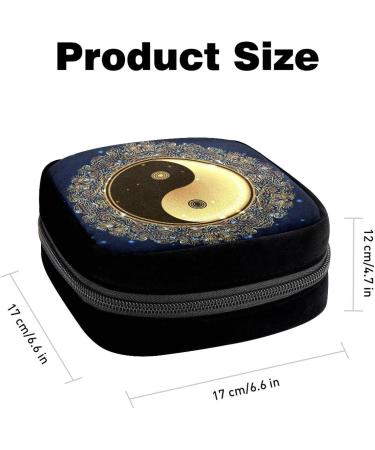 GIAPB Period Bag - Sanitary Napkin Storage & Makeup Pouch - Yinyang Bagua Color - Buy Online on GoSupps.com