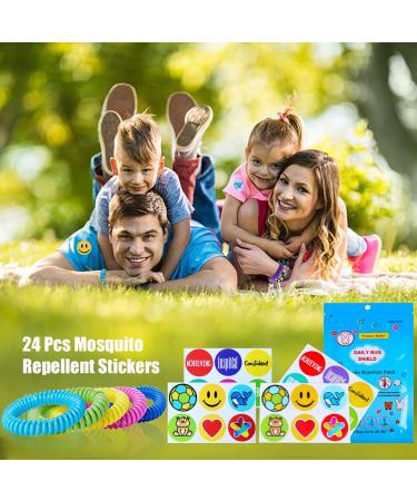40 Pack DEET-Free Mosquito Repellent Bracelets for Kids & Adults - Individually Wrapped Insect & Bug Repellent Wrist Bands for Outdoor Activities - Buy Online on GoSupps.com