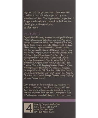 OM4 Resurface Citrus Bamboo Scrub - Men's Gentle Exfoliator to Renew Brighten & Hydrate Skin | International Shipping Available - Buy Online on GoSupps.com