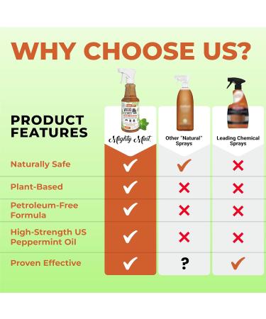Mighty Mint Wood Cleaner & Conditioner - Non-Toxic Spray for Wood Renewal Natural Peppermint Scent 16oz - International Shipping Available - Buy Online on GoSupps.com