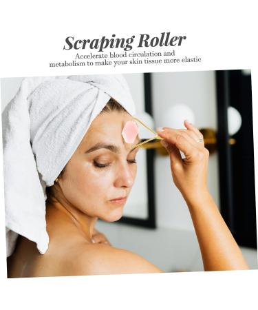 Healeved Jade Facial Roller - Face Lifting & Massaging Tool | Pink 14x5cm - Shop Internationally - Buy Online on GoSupps.com