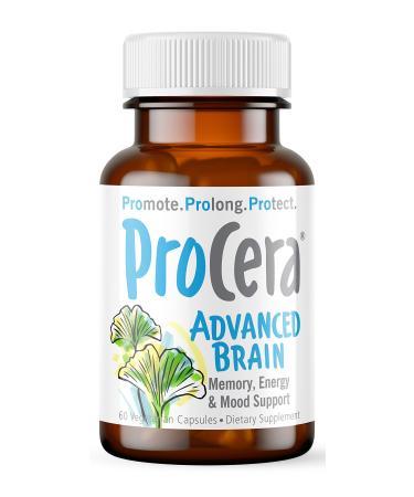 Procera Advanced Brain Supplement | Memory & Brain Booster | 3-in-1 Nootropics Brain Support Supplement | w/ Ashwagandha, Rhodiola, Ginseng, Ginkgo, Phosphatidylserine & Vitamin B Complex