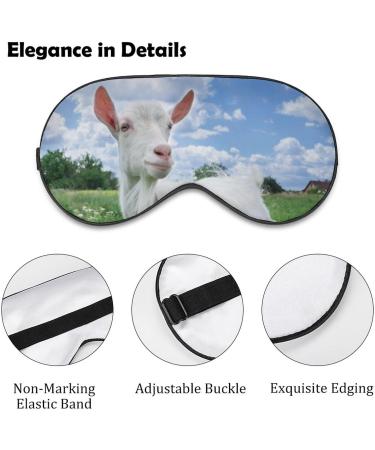 Goat Blue Sky Eye Mask - Adjustable Sleep Blindfold for Travel Yoga & Naps - Light-Blocking Comfort for Men & Women - Buy Online on GoSupps.com
