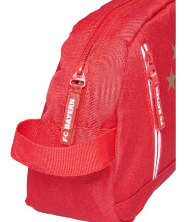 FC Bayern Munich Toiletry Bag | 5-Star Red Wash Bag | Official FCB Merchandise - Buy Online on GoSupps.com