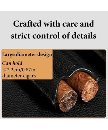 Cigar Boxs Humidors Genuine Leather Cigar Box Cigars Case Slim Curved Pressure-Proof Sealed Cigar Humidor - Buy Online on GoSupps.com