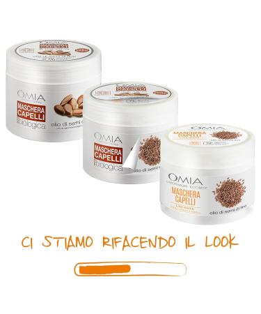 OMIA Organic Linseed Oil Hair Mask 250 ml - Nourishing Treatment for All Hair Types - Revitalize & Hydrate Your Hair - Buy Online on GoSupps.com