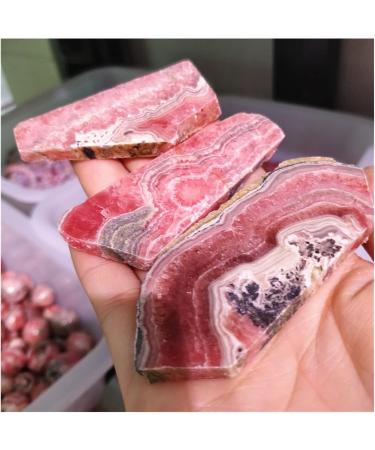 Natural Raw Rhodochrosite Crystal Slab Gemstones Specimens Flat Slices Yoga Decor Indie Jewelry Expensive Stones (Size : 35-50g a pc) - Buy Online on GoSupps.com