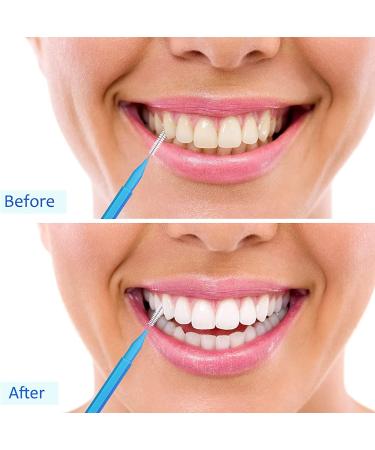 50-Piece Interdental Brush Set for Dental Hygiene - Orange Blue Green Pink - Buy Online on GoSupps.com