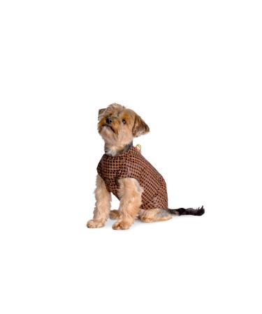 Selente Paw Parade Waterproof dog coat/rain jacket/winter coat for small and medium -sized dogs with fleece lining (made in EU) brown/black hungry size.0 0 brown/black Hahnenstrag