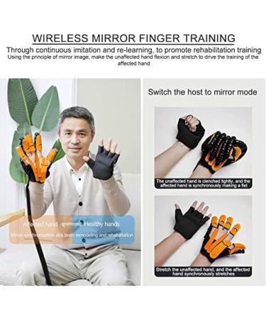 Finger Rehabilitation Stroke Both Hand Training Rehabilitation Robot Gloves Stroke Hemiplegia Hand Splint Finger Orthosis for Relieve Wrist & Thumb Pain Orange XL Size bonny369 Orange XL size - Buy Online on GoSupps.com