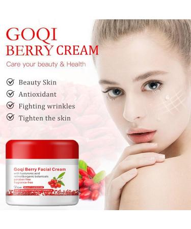 Goji Berry Facial Cream - Organic Moisturizing Face Cream for Dry Skin | Lasting Hydration & Anti-Wrinkle Benefits - Buy Online on GoSupps.com
