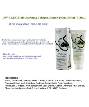 3W Clinic Collagen Hand Cream - Anti-Aging Hand Care for Youthful Skin | Shop Internationally - Buy Online on GoSupps.com