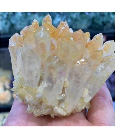Natural Crystal Rough Crystal Cluster Natural Rare Yellow Quartz Crystal Cluster Specimen (Size : 150-200g) - Buy Online on GoSupps.com
