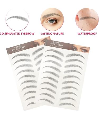  SOLUSTRE SOLUSTRE 12 Sheets Eyebrow Tattoo Stickers Waterproof Eyebrow Transfers Exfoliating Stickers for Women and Girls - Buy Online on GoSupps.com