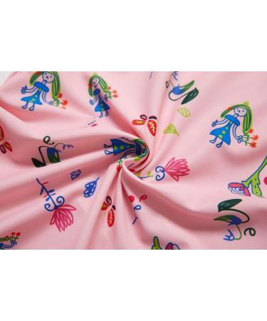 BONVERANO Baby Girls Swimsuit | Long Sleeve One Piece Swimwear UPF 50+ | 6-9 Months Pink - Buy Online on GoSupps.com