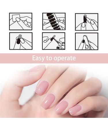 Nail Gel Stickers 44 PCS Gel Nail Stickers Light Colour Gel Nail Strips Long Lasting Nail Polish Strips Self Adhesive Sticker Nails Full Cover Nail Stickers for Women Girls - Buy Online on GoSupps.com