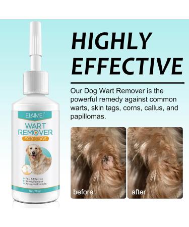Tioueo Dog Skin Tag Remover Cleaner Dog Wart Remover - Effective & Safe Solution for Canine Wart Skin Tags Corns Callus Painless and No Harm Wart Removal - Buy Online on GoSupps.com