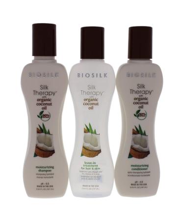 Buy Biosilk Silk Therapy Coconut Moisture Kit - 3 Pc Set for Hair & Skin | International Shipping - Buy Online on GoSupps.com