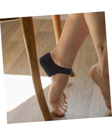 FRCOLOR 3 Pairs Silicone Heel Covers - Durable Nylon with Holes | Black | 13x8.5x3cm - Perfect for Comfort & Protection - Buy Online on GoSupps.com