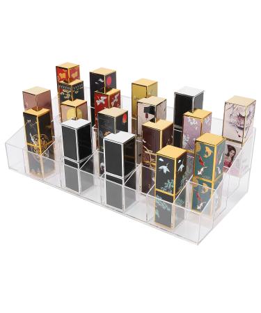 OKAT Acrylic Lipstick Organizer 36 Storage Slots Safe and Durable Transparent Acrylic Lipstick Holder for Women's Cosmetic Makeup
