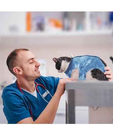 Lianzimau Katzenbody - Post-Op Cat Body Suit for Recovery | Medical Cat Clothing | Anti-Losing Collar Alternative - Blue Catwear - Buy Online on GoSupps.com