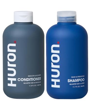 Huron Men s Shampoo & Conditioner Set - Clean & Invigorating Scent - Hydrating & Nourishing Shampoo & Conditioner for Men - Vegan Ingredients & Cruelty Free