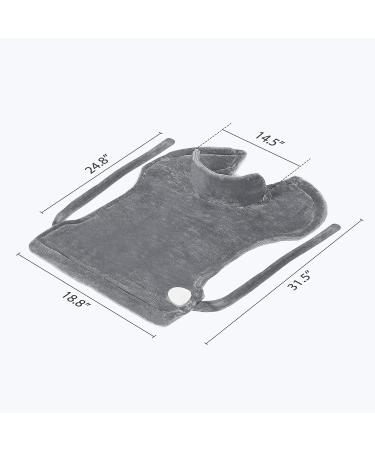 Comfier Large Heating Pad for Back Pain Relief - Fast Heating Electric Wrap with 3 Heat Levels - Machine Washable - Gifts for Dad, Women, Men - Grey - Buy Online on GoSupps.com