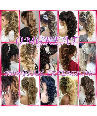 OMGREAT Ponytail Extension 21" Long Straight Curly Claw Ponytail Hair Extension One Piece Clip in on Ponytail Synthetic Hairpieces Straight Dark Brown 21Inch Dark Brown-Straight - Buy Online on GoSupps.com