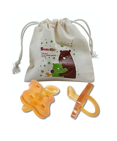 SWEETIE Orthodontic Pacifier Rubber Star Shape 1 Piece (0-6 Small) - Buy Online on GoSupps.com