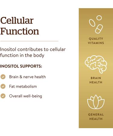 Inositol 500mg Solgar 100 VCaps - Natural Mood and Hormone Support - Buy Online on GoSupps.com