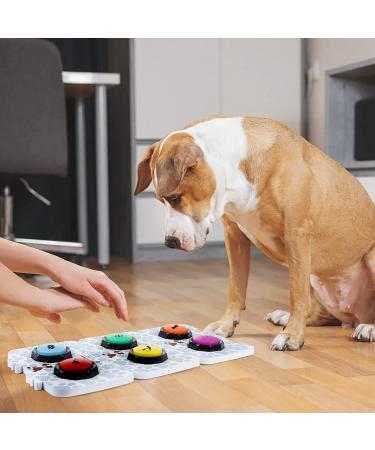 Duffire Dog Communication Button - Innovative Speaking Buttons for Pet Training (6 Languages) with Mats Stickers & Batteries - Buy Online on GoSupps.com