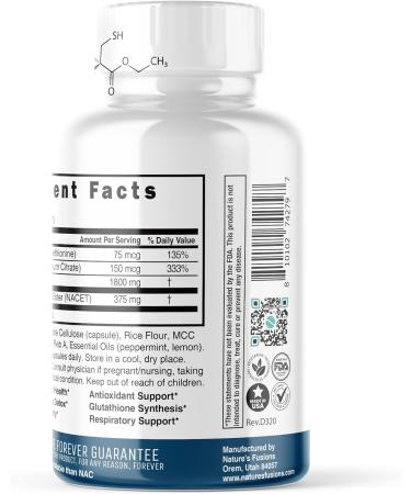 Neuro NAC Supplement 375mg Extra Strength - Enhanced Glycine & Bioavailability | Boost Glutathione 10x | N-Acetyl Cysteine Ethyl Ester - Buy Online on GoSupps.com