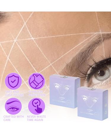  VPB 2 Pack Pre Inked White Ink Eyebrow Mapping Rope Pre-inked Mapping Wire for Permanent Makeup and Microblading Supplies Easy to Mapping Rope - Buy Online on GoSupps.com