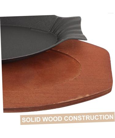 Zerodeko Fajita Serving Platter Sizzle Griddle Roasting Grill Pan Shrimp Grill Pan Money Flower Pot Grill Fajita Server Steak Pan Roasting Pan Roasting Cooking Pan Bakeware Cooking Pot Iron - Buy Online on GoSupps.com