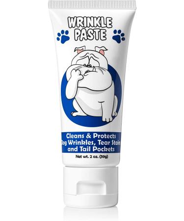 Squishface Wrinkle Paste + Wrinkle Wipes Bundle with Silicone Applicator - Gentle & Effective Dog Face Cleaning Set for All Breeds - Buy Online on GoSupps.com