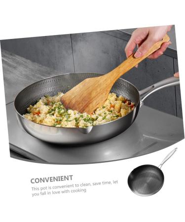 Zerodeko Work on Pans Non Stick Fry Pan Non Stick Cooking Utensils Wok Griddle Pan Flat Skillet Kitchen Supply Kitchen Utensil Frying Pan Full Screen Kitchen Supplies 26c Stainless Steel - Buy Online on GoSupps.com