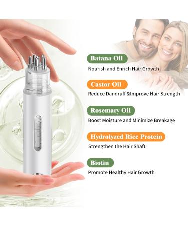 Buy Hair Growth Serum with Batana & Rosemary | Biotin Infused Scalp Massage Oil - 1 FL OZ for Healthy Hair Growth - Buy Online on GoSupps.com