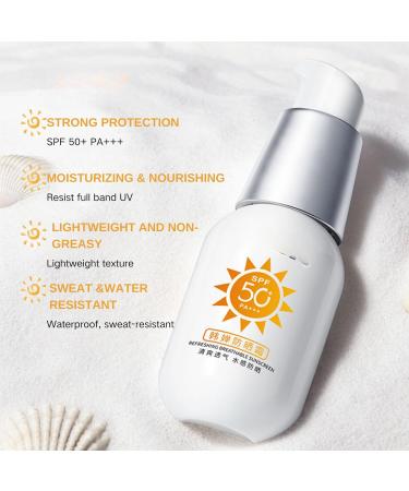 Sunscreen SPF 50+ PA+++ Sun Cream SPF 50 Face Sunscreen SPF 50 High Protection Face Sun Cream Moisturizing Refreshing & Breathable Travel Size Sun Cream Against Sunburn Non-Greasy - Buy Online on GoSupps.com