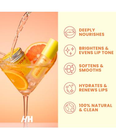 Handmade Heroes Turmeric Lip Scrub & Vitamin C Lip Oil 100% Natural Vegan Lip Care Set for Dry Dark Dull Lips Brightening & Nourishing Treatment Duo - Buy Online on GoSupps.com