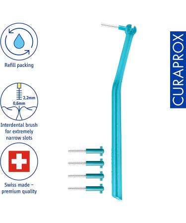 Curaprox CPS 06 Prime Plus Red Interdental Brushes - Set of 5 with Holder UHS 451 | 2.2mm Effectiveness - Buy Online on GoSupps.com