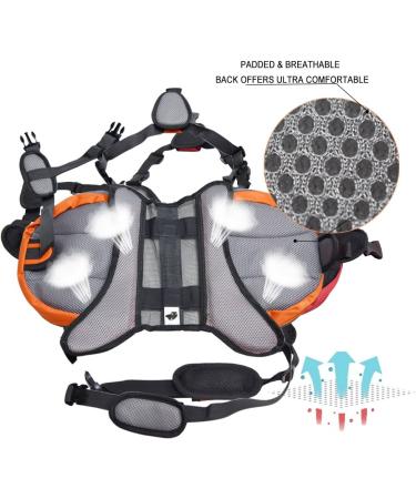 Lifeunion Adjustable Service Dog Backpack Saddle Bag - Blue Large - Buy Online on GoSupps.com