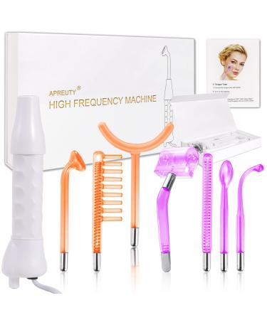 High Frequency Machine, APREUTY 7 in 1 Portable Handheld High Frequency Wand Machine with 3 Pcs Neon & 4 Pcs Argon Wands