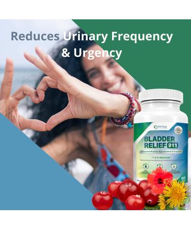 Bladder Relief 911 Detoxifying Strength - 3 Pack of 60 Veggie Capsules for Men & Women | Optimal Bladder Support - Buy Online on GoSupps.com