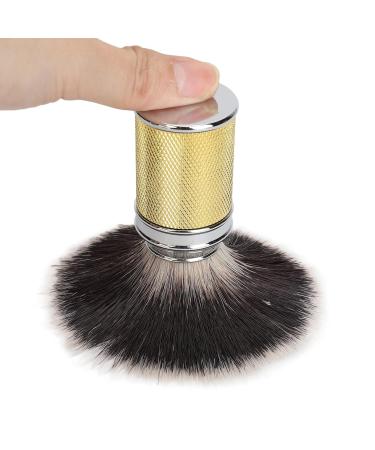 Saluaqui Gold Razor Brush for Men | Premium Shaving & Soap Brush | Curved Handle Synthetic Foam & Nylon Bar Brush - Buy Online on GoSupps.com