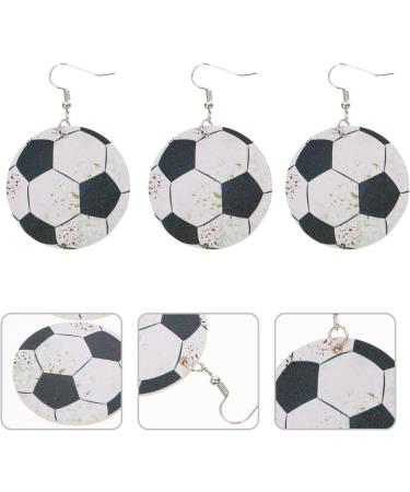 6 Pairs football earrings Leather Sports Earrings jewelry for women earrings statement earrings for women leather earrings for women Leather volleyball Earrings Miss baseball fan - Buy Online on GoSupps.com