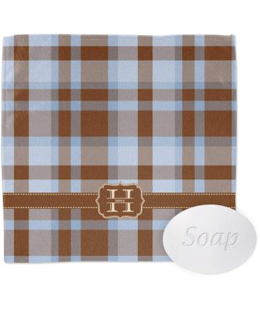 YouCustomizeIt Personalized Two Color Plaid Washcloth