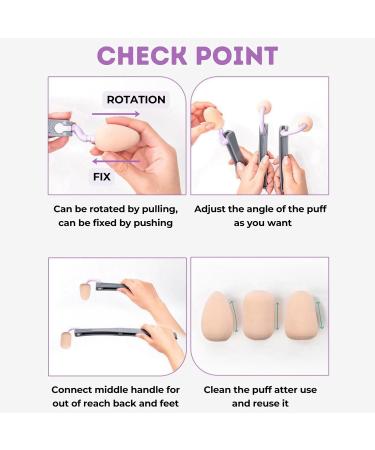 FADETTE Multifunctional Makeup Tool Set - K-Beauty Makeup Roller & Sponge Applicators for Face & Body | International Shipping Available - Buy Online on GoSupps.com