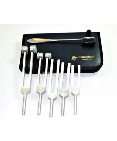 Tuning Fork Set - 5 Piece Taylor Hammer Medical Diagnostic Instruments by CYNAMED - Buy Online on GoSupps.com