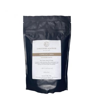 Christopher Montrose Coffee | Espresso Grin Signature Blend | Medium Roast Ground Coffee | 250g Pack 250.0 grams