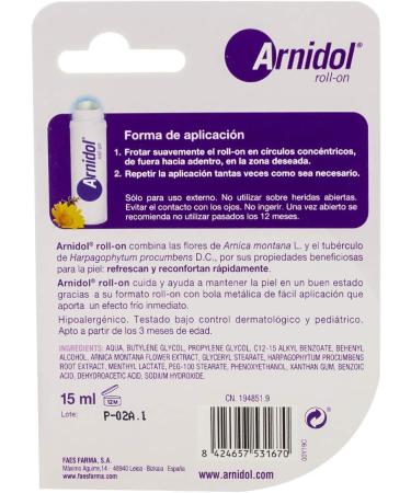  ARNIDOL Arnidol - Roll On Refreshes and comforts the skin after a light stroke for children - 15 ml - Buy Online on GoSupps.com